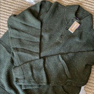 Patagonia green off country sweater